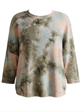 Cherish 3/4 dolman sleeves oversized lightweight sweater